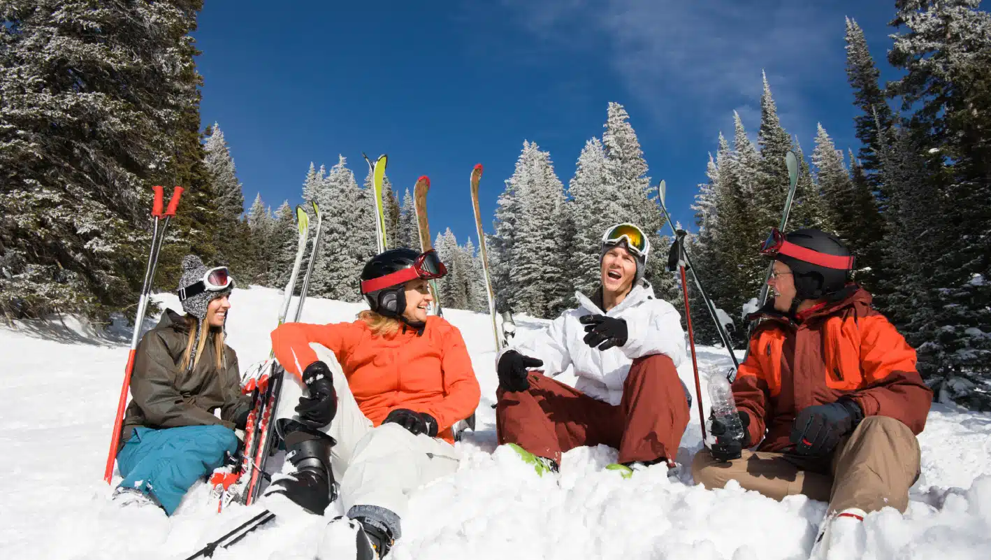 Group of people skiing